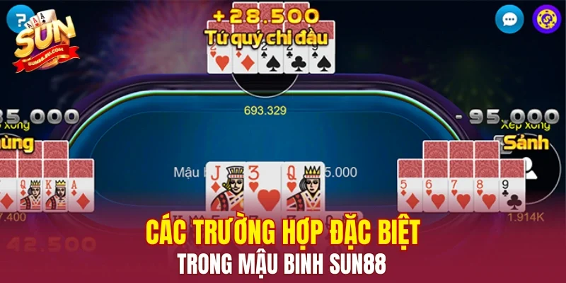 Các trường hợp đặc biệt trong mậu binh SUN88