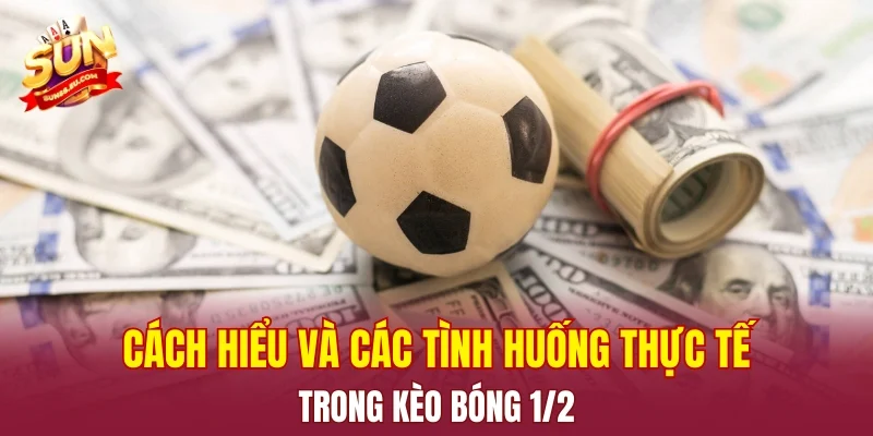 Cách hiểu và các tình huống thực tế trong kèo bóng 1/2